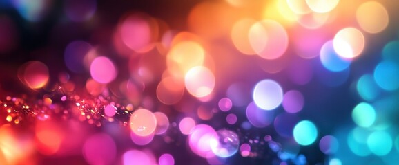 Poster - Abstract Bokeh Background of Vivid Colors