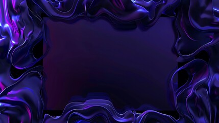 Sticker - Abstract Purple and Blue Swirling Background with Copy Space.