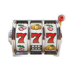 A slot machine with a bar on it