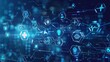 © keetazalay - An abstract digital background with a blend of medical icons and neural networks, symbolizing the intersection of healthcare and artificial intelligence in modern medical research and treatment