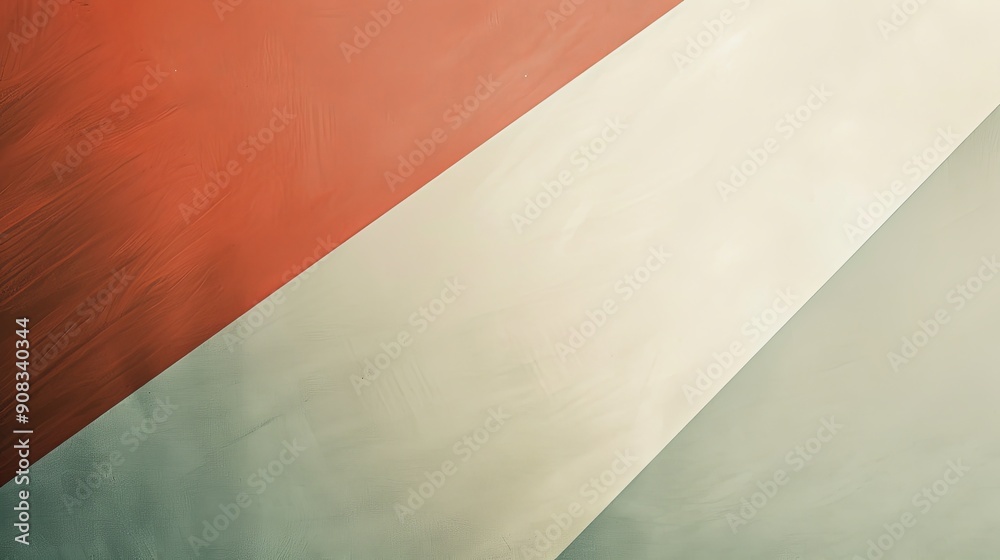 Corporate Style PowerPoint Template with Sage and Rust Gradient, Raw ...