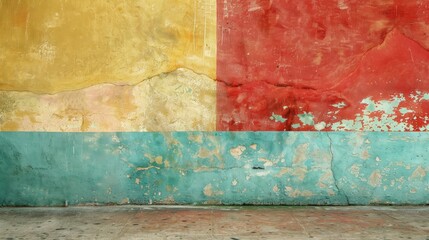Poster - Wall background color with empty space for text