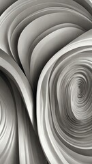 Wall Mural - white spiral design abstract background backdrop design copy space illustration art