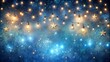 © anulak - Celestial Shimmer: A Night Sky Adorned with Blue Glitter Vintage Lights  Generative AI