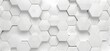 © Asif - White background, grey line hexagon pattern, seamless