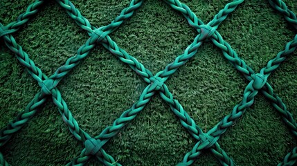 A green and brown patterned net