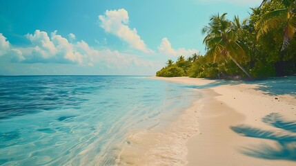 Aufkleber - Maldives Islands Ocean Tropical Beach : Generative AI