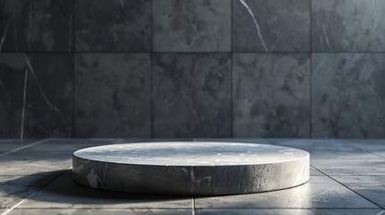 Poster - Product presentation podium pedestal 3D Render : Generative AI
