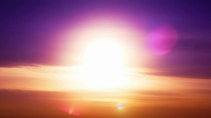 Wall Mural - the sun rises magnificently over the mountains, casting warm golden light across the sky and illumin
