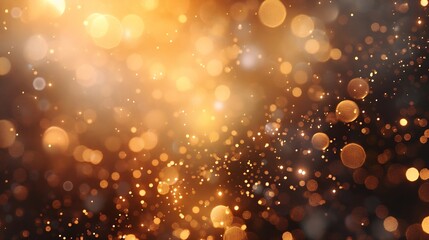 Fototapete - Elegant beige bokeh abstract background Delicate blurred wallpaper texture Template with defocused bokeh lights and copy space for business website design Banner social media advertisi : Generative AI