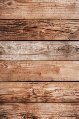 Poster - Closeup of rustic wooden planks with nails, featuring natural grain, texture, and weathered appearance for backgrounds or construction themes.