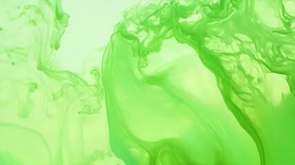 Poster - Experience the mesmerizing flow of vibrant greens blending seamlessly, capturing the essence of creativity and tranquility in motion.