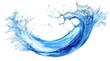 © ma - 躍動感のある水のアニメ風イラスト背景