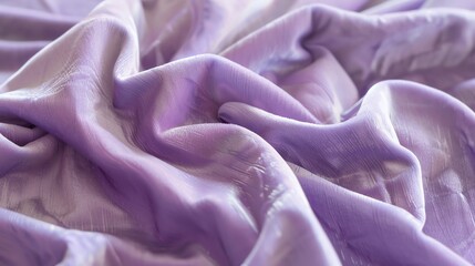 A close-up of soft, purple fabric with a slight sheen and a textured surface.