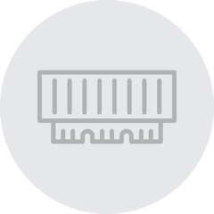 Ram Vector Line Grey Circle Grey