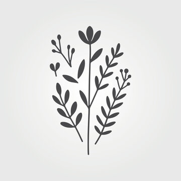 forest nature with leaves plants and flowers. Tropical doodle frame illustration for events and flyers. nature vector graphics style.