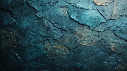 Poster - A textured dark slate backdrop showcasing natural patterns and rich colors with varied tones and surfaces
