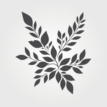 forest nature with leaves plants and flowers. Tropical doodle frame illustration for events and flyers. nature vector graphics style.