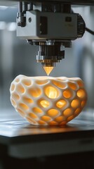 Aufkleber - 3D Printing Process with Illuminated Object.