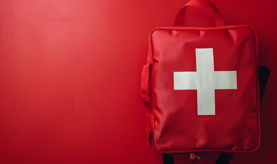 Wall Mural - World First Aid Day copy space background