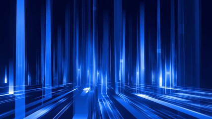 Wall Mural - abstract blue line stream flow big data speed line background technology big data background concept
