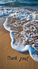 Poster - A beautiful ocean wave with the words 
