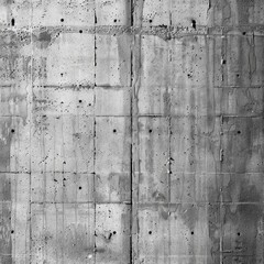 Canvas Print - A wall with a lot of holes and cracks