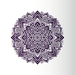 Ornamental mandala arabesque floral pattern islamic east style