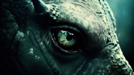 Poster - close-up of a mysterious creature's eye