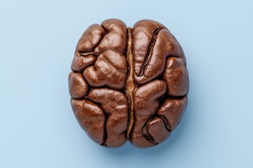 Wall Mural - Close-up of a detailed human brain model