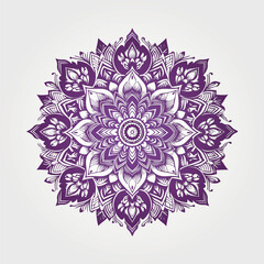 Ornamental mandala arabesque floral pattern islamic east style