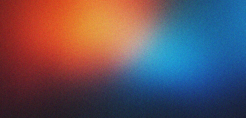 blue and orange gradient background design with grainy noise texture effect, web banner design, product design and social media, Banner poster header design.