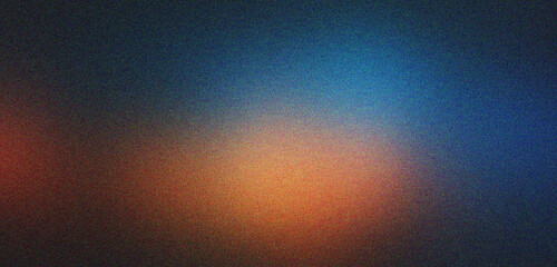 blue and orange gradient background design with grainy noise texture effect, web banner design, product design and social media, Banner poster header design.