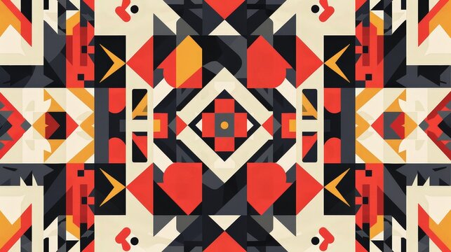 Geometric patterns in digital typography. Describe how geometric patterns are used creatively in digital fonts and typographic designs
