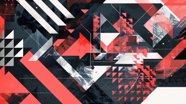 Geometric patterns in digital typography. Describe how geometric patterns are used creatively in digital fonts and typographic designs