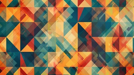 Fototapete - Geometric patterns in mathematical puzzles. Describe a geometric puzzle or problem that challenges logic and spatial reasoning.