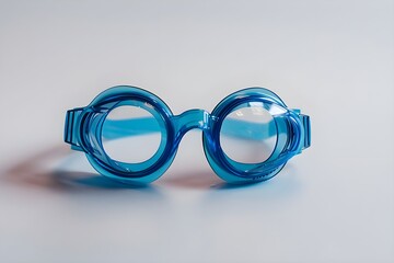 glasses for swim  Blue swimming goggles isolated cyan swimming goggles isolated on the white background