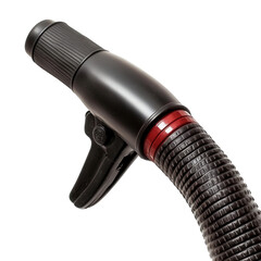 Wall Mural - A garden hose with a spray nozzle on transparent background