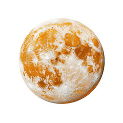 Wall Mural - A harvest moon illustration on transparent background
