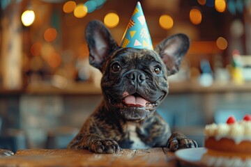 Sticker - Happy Birthday, French Bulldog!