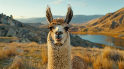 Poster - Llama in the Mountains