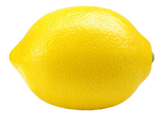 Wall Mural - lemon whole isolated on white background, full depth of field