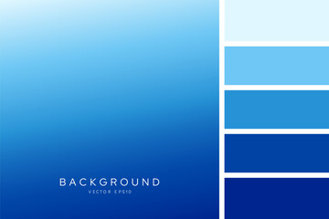 Canvas Print - Blue gradient background transition style with palettes