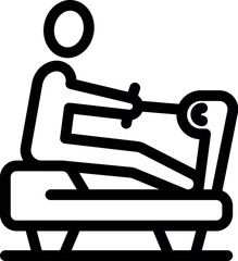 Poster - Athlete is using a rowing machine to train and improve his physical condition