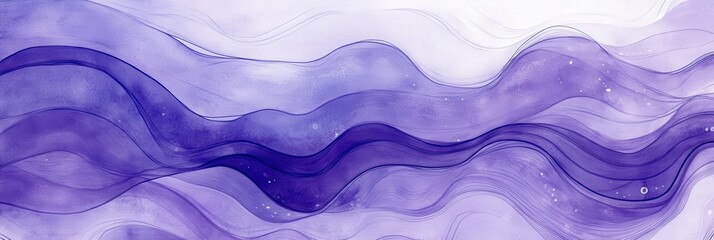 Abstract Purple Watercolor Artwork