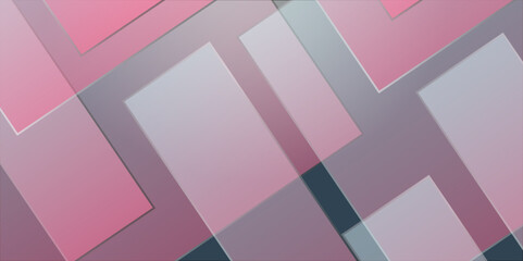 Abstract pink background with overlay stripes shape. Modern random object shape texture. Geometric background. Vector illustration abstract graphic design creative design and presentation.