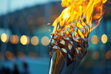 Poster - olympic flame