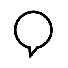 Wall Mural - speech bubble vector with simple design.chat icon