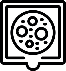 Poster - simple black and white icon of an electric car charging station, perfect for representing sustainabl