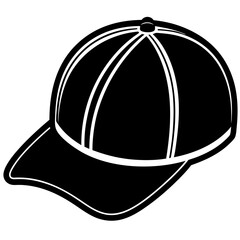 Baseball hat art vector illustration